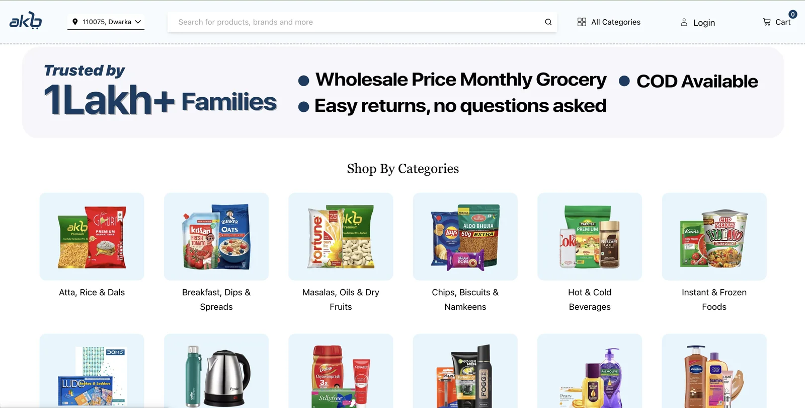 Aapka Bazar Hero Section