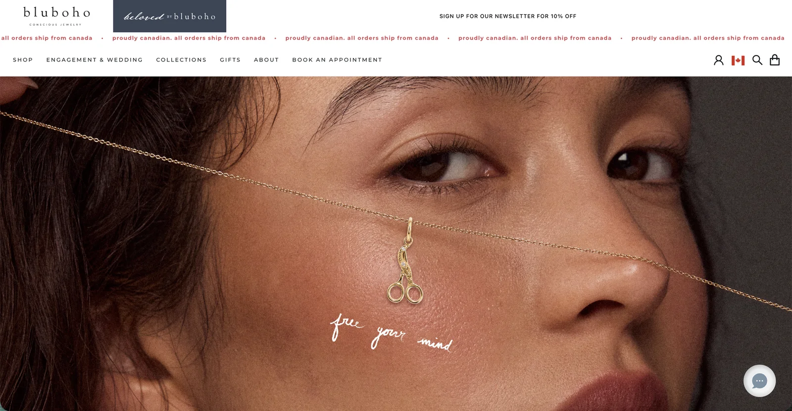 Bluboho Fine Jewelry Hero Section